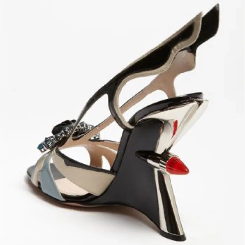 Like new Prada Cadillac Rod Heels Hot Rod Flame 37 - Picture 17 of 17